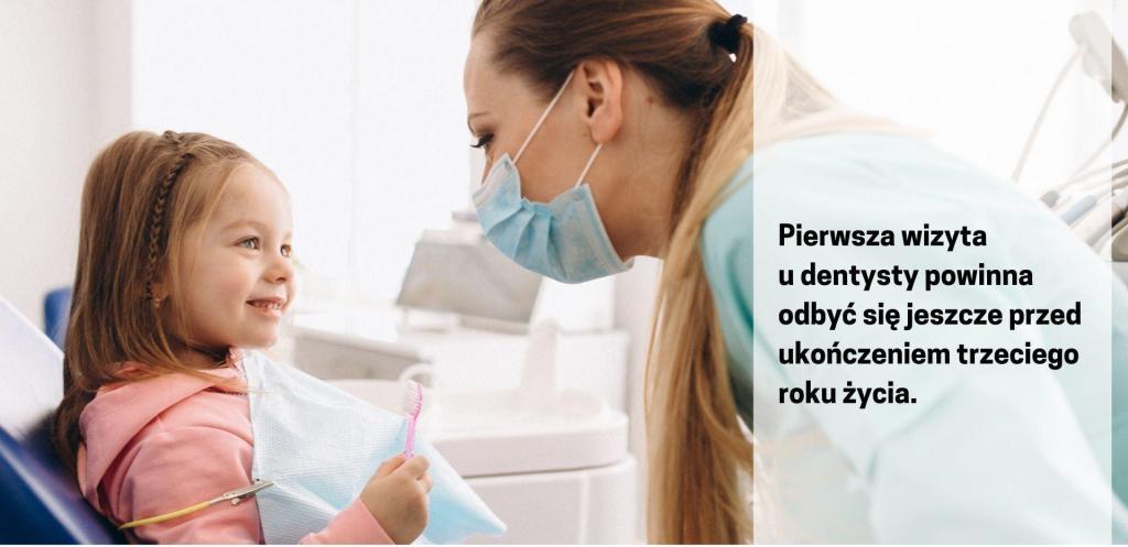 За да се преодолее страхът на детето от зъболекар, първото посещение трябва да се осъществи още преди детето да навърши три години.