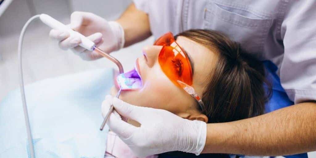 Teeth whitening in the UK at the practice