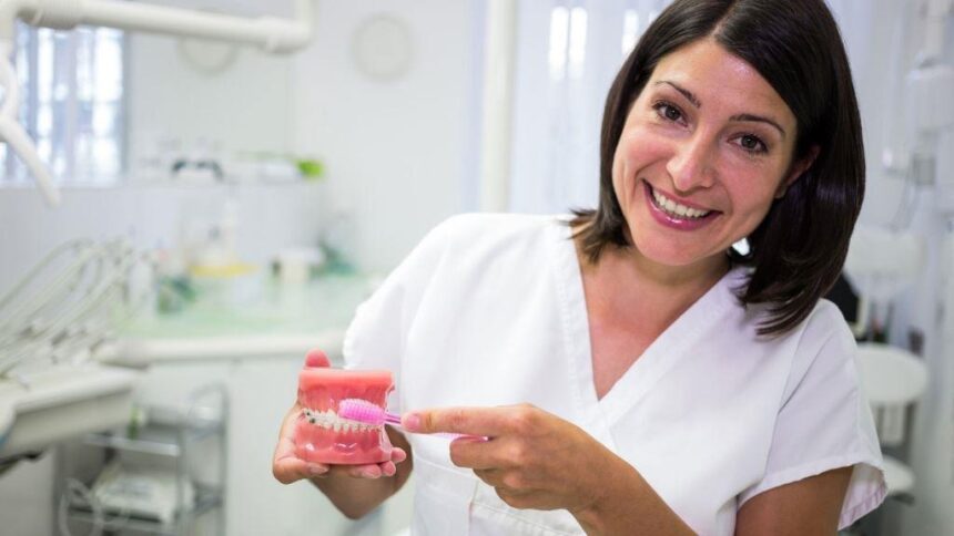 What do I clean my dentures with?