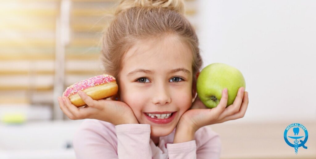 dieta este importantă pentru a preveni dinții putreziți la copii